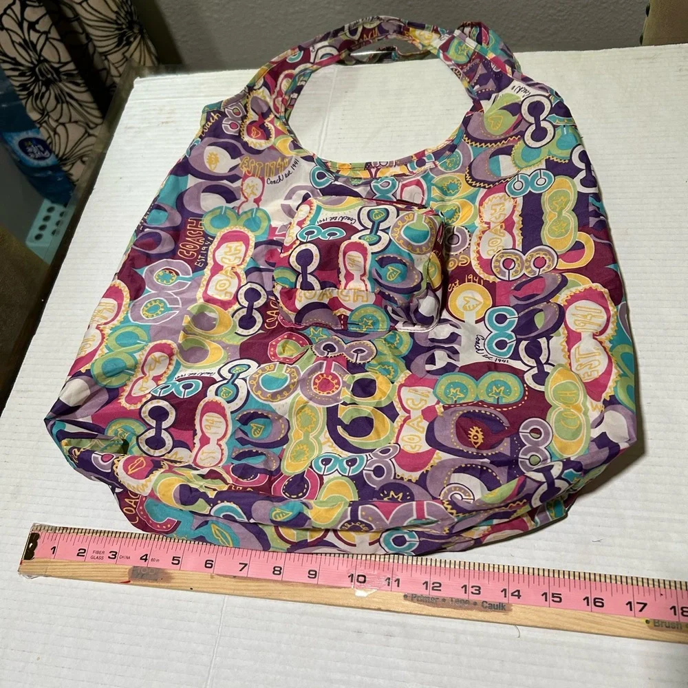 Coach Multicolor Patterned Pouch - Picture 6 of 15